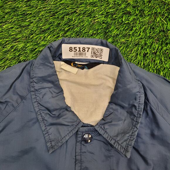 Vintage 80s Champion Coach Jacket Large 23x28 Baggy Wisconsin - Picture 7 of 13